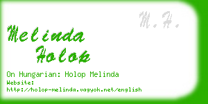 melinda holop business card